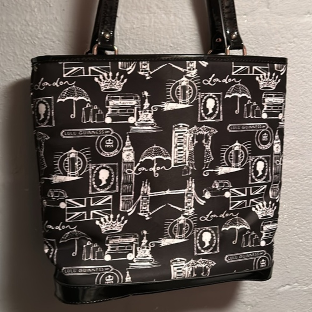 lulu guiness purse tote bag hand bag